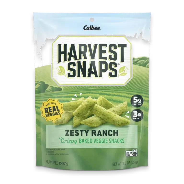 Zesty Ranch Green Pea Snack Crisps