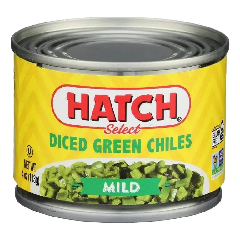 Hatch Diced Green Chiles Mild, 4oz: Gluten-Free
