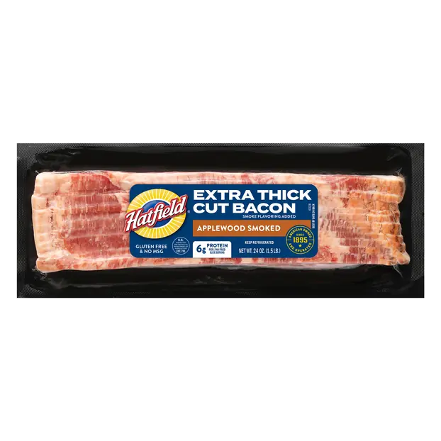 Applewood Smoked Extra Thick Cut Bacon Sliced