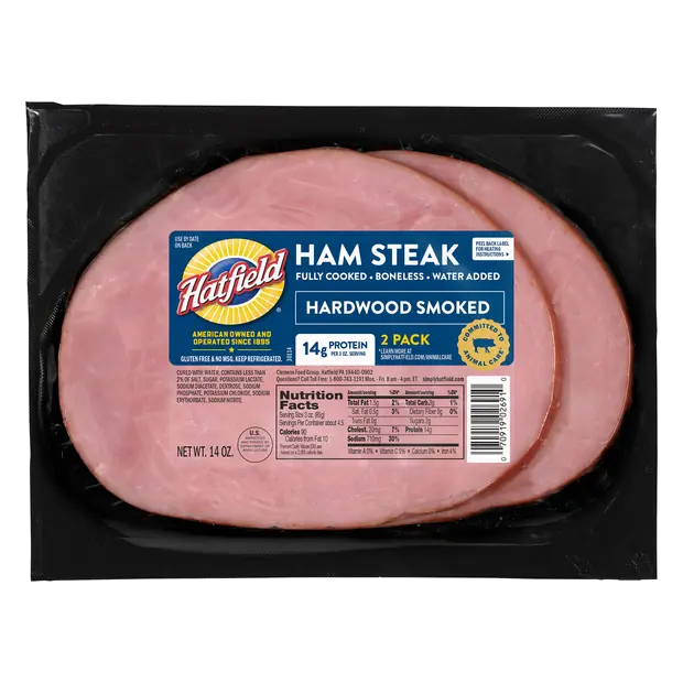 Boneless Hardwood Smoked Ham Steaks - 2 ct