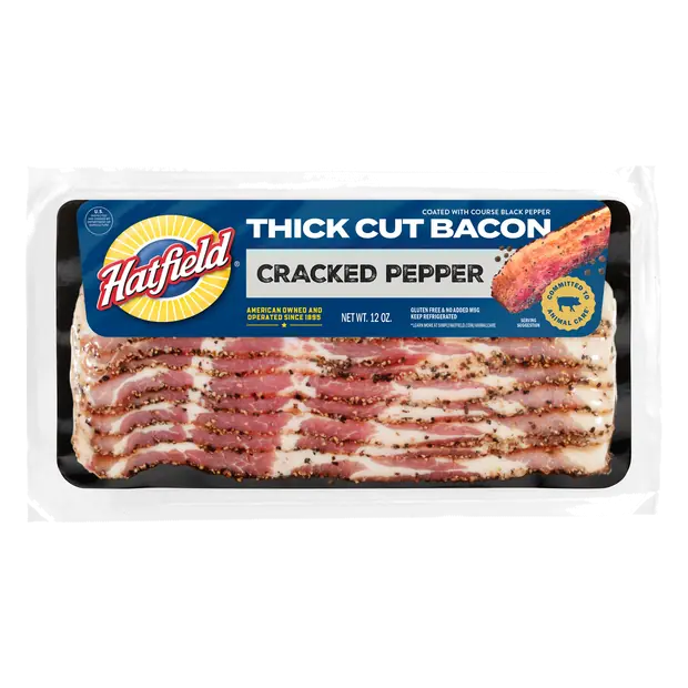 Cracked Pepper Thick Cut Bacon Sliced