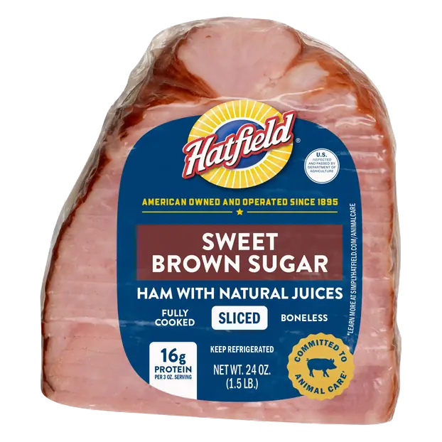 Fully Cooked Boneless Sweet Brown Sugar Ham Pre-Sliced