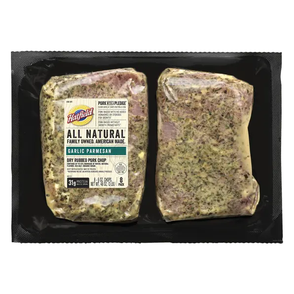 Garlic Parmesan Dry Rubbed Marinated Pork Chops - 8 ct