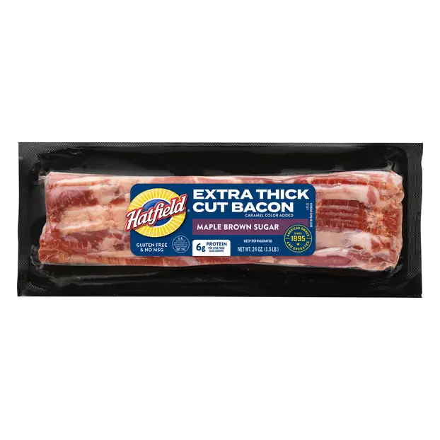 Maple Brown Sugar Extra Thick Cut Bacon Sliced