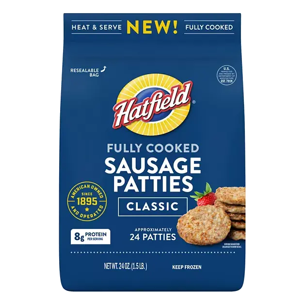 Sausage Patties, Classic, Fully Cooked