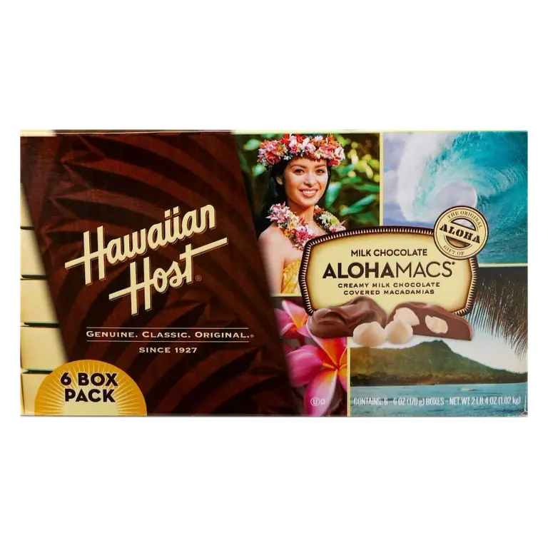 Hawaiian Host Aloha Mac Chocolate, 36oz/6ct