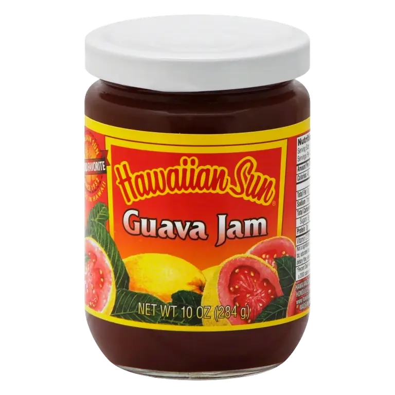 Hawaiian Sun Guava Jam, 10oz: Fruit Spread, Primary Flavors Berry