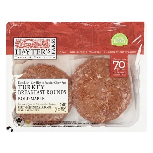 Breakfast Turkey Rounds Bold Maple 6 x 75 g