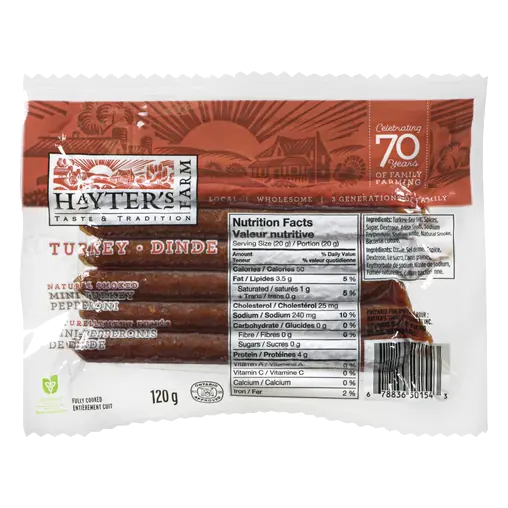 Smoked Mini Pepperoni Turkey Mild 120 g