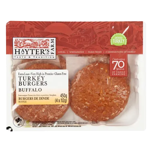 Turkey Burgers Buffalo 450 g
