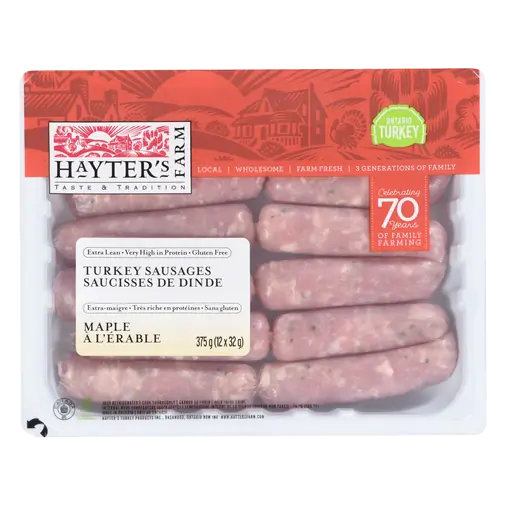 Turkey Sausage Maple 375 g