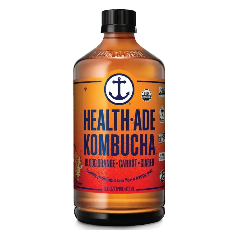 Health-Ade Organic Vegan Blood Orange Carrot Ginger Kombucha, 16 fl oz