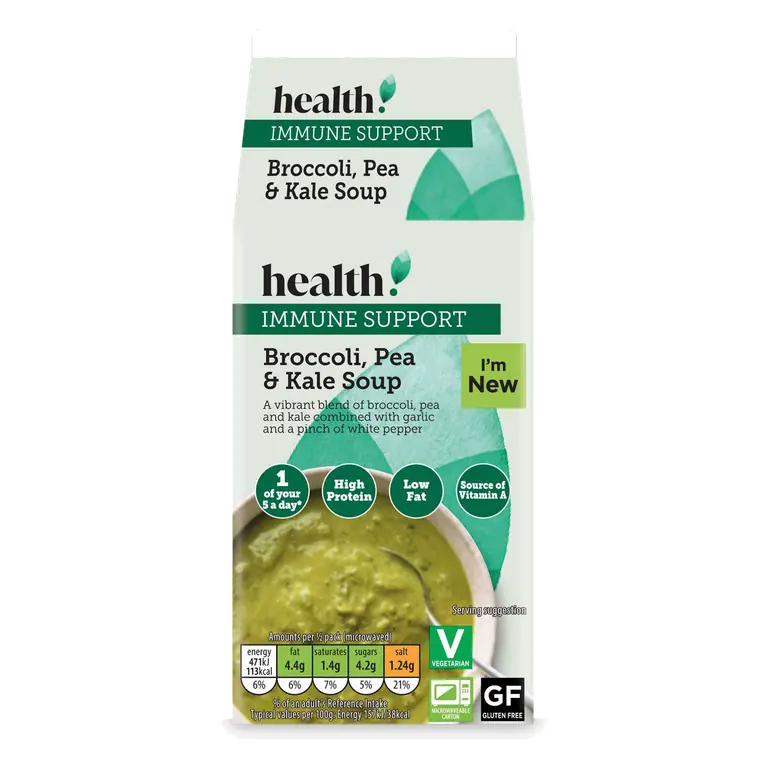 Broccoli, Pea & Kale Soup