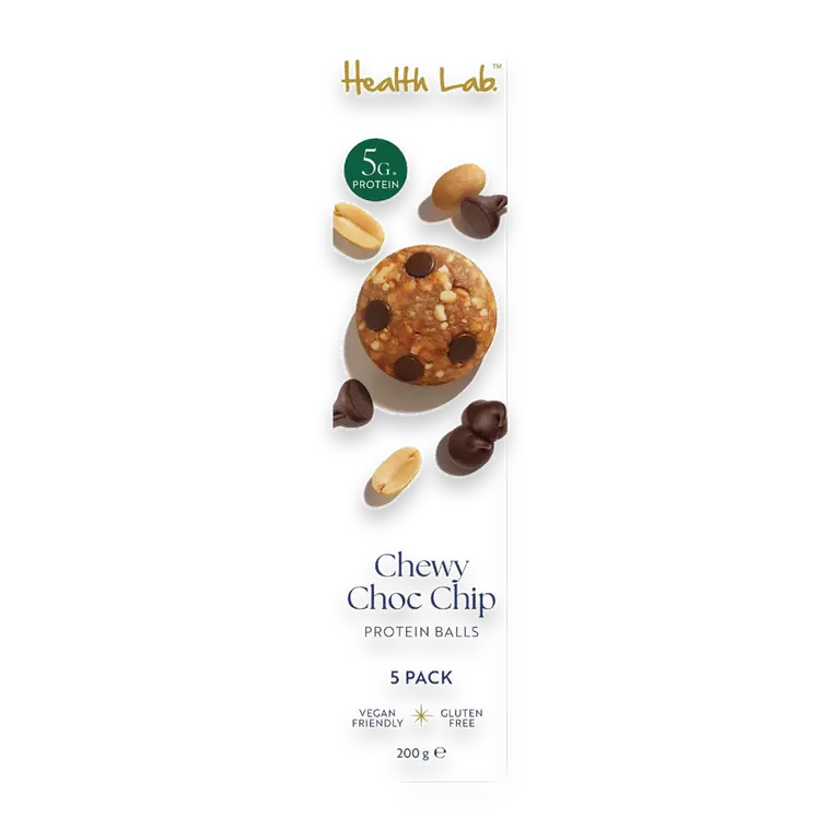 Chewy Choc Chip Peanut Butter Protein Balls