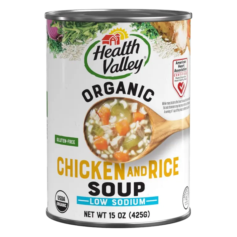 Chicken and Rice Organic Low Sodium Soup