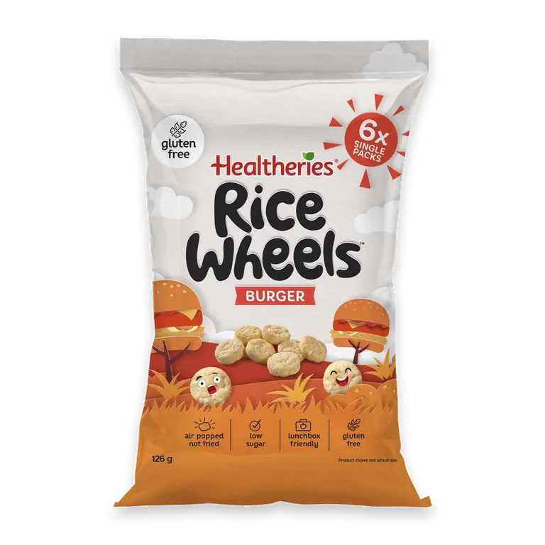 Rice Wheels Burger Gluten Free Lunchbox Snacks