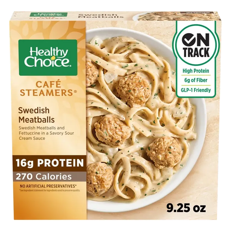 Healthy Choice Cafe Steamer Swedish Meatballs, 9.25oz