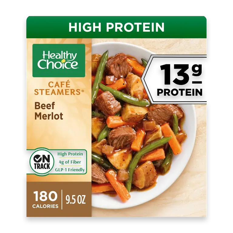 Cafe Steamers Beef Merlot, Frozen Meal