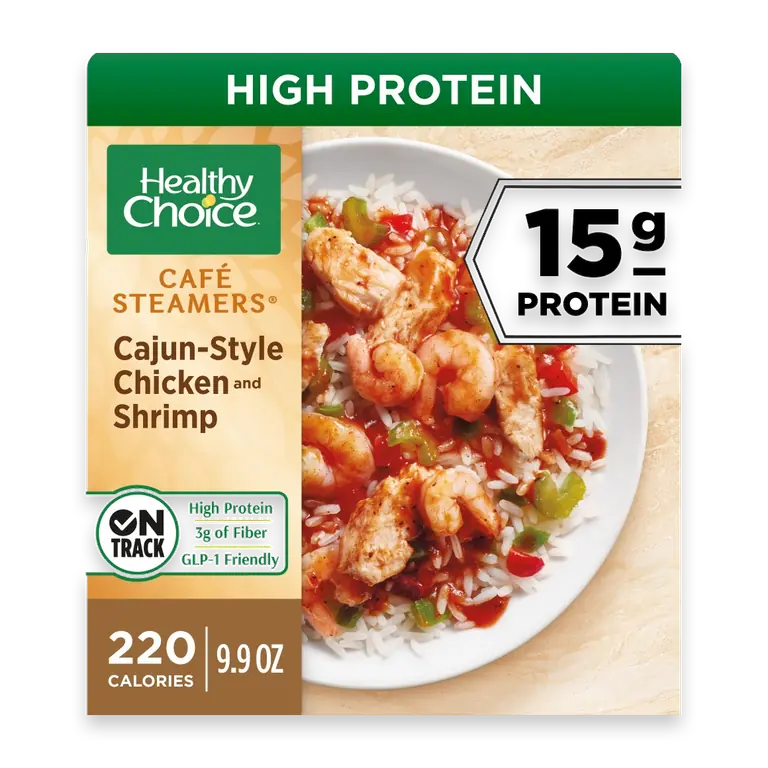 Cafe Steamers Cajun-Style Chicken & Shrimp, Frozen Meal