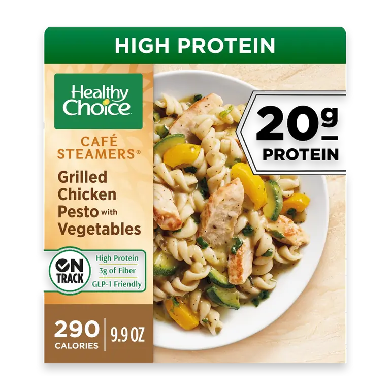 Cafe Steamers Grilled Chicken Pesto With Vegetables, Frozen Meal