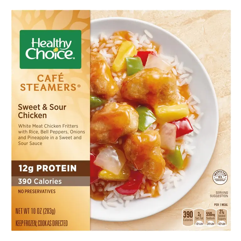 Cafe Steamers Sweet & Sour Chicken, Frozen Meal