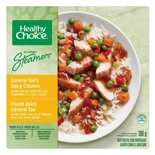 Frozen Entrée Gourmet Steamers General Tao's Spicy Chicken 306 g