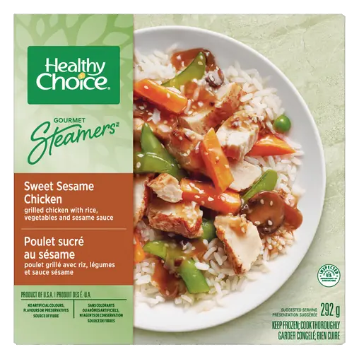Frozen Entrée Gourmet Steamers Sweet Sesame Chicken 292 g