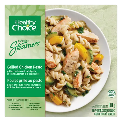 Frozen Entrée Gourmet Steamers Grilled Chicken Pesto 301 g