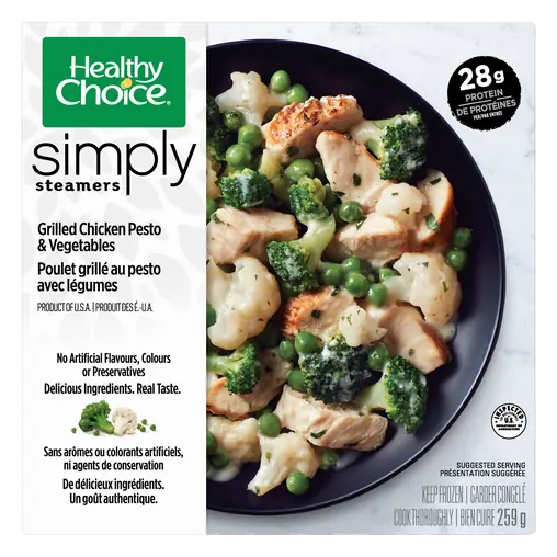 Frozen Entrée Simply Steamers Grilled Chicken Pesto & Vegetables 259 g