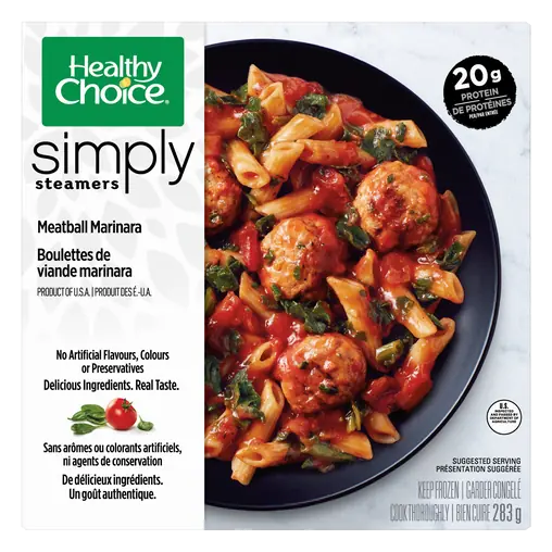 Frozen Entrée Simply Steamers Meatball Marinara 283 g