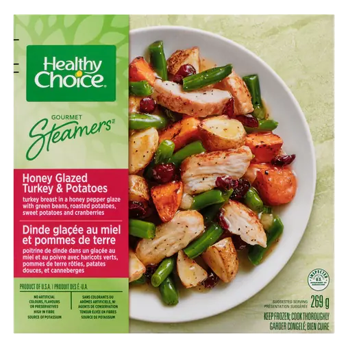 Gourmet Steamers Frozen Entrée Honey Glazed Turkey & Potatoes 269 g