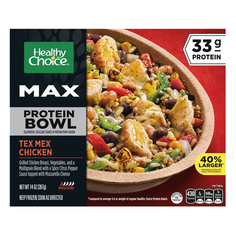 MAX Protein Bowl Tex Mex Chicken, Frozen Meal