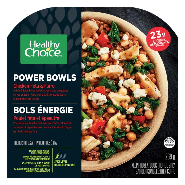 Power Bowl Frozen Entrée Chicken Feta & Farro 269 g