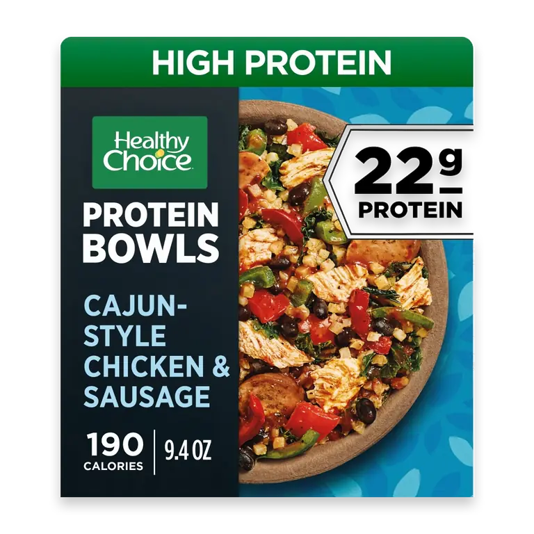 Protein Bowls Cajun-Style Chicken & Sausage High-Protein Frozen Meal
