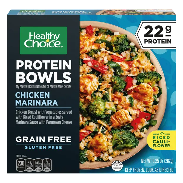 Protein Bowls Chicken Marinara Gluten Free Frozen Meal