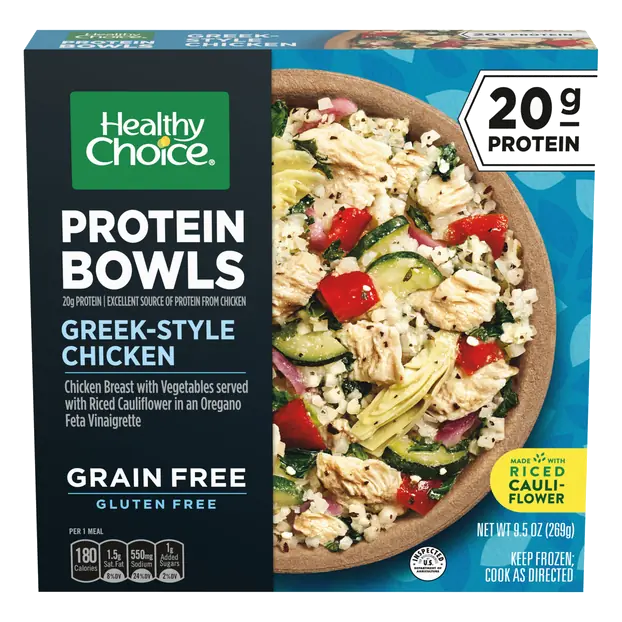 Protein Bowls Greek-Style Chicken Gluten Free Frozen Meal