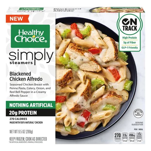 Simply Steamers Blackened Chicken Alredo Frozen Meal