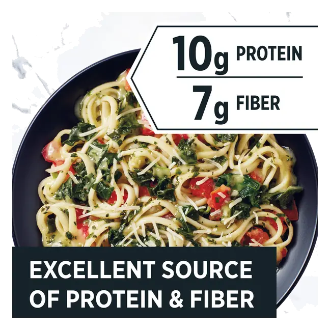 Simply Steamers Creamy Spinach & Tomato Linguini, Frozen Meal