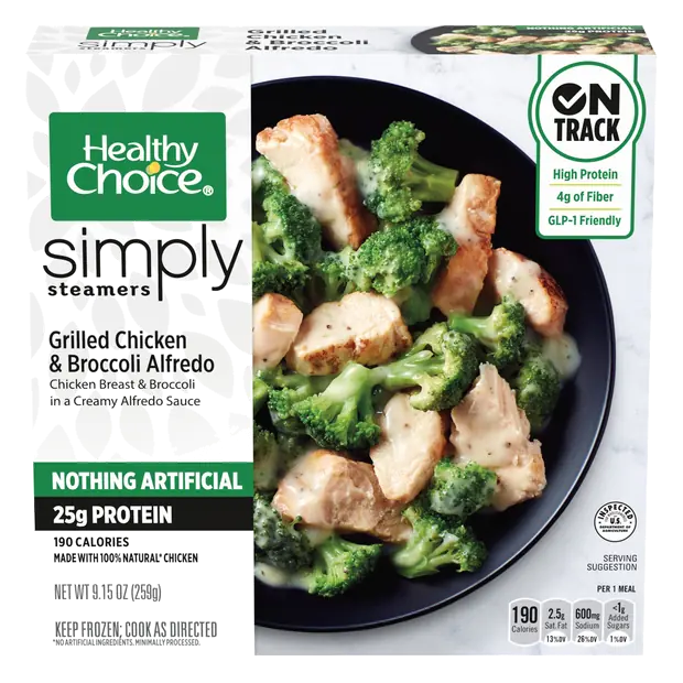 Simply Steamers Grilled Chicken & Broc. Alfredo Frozen Meal
