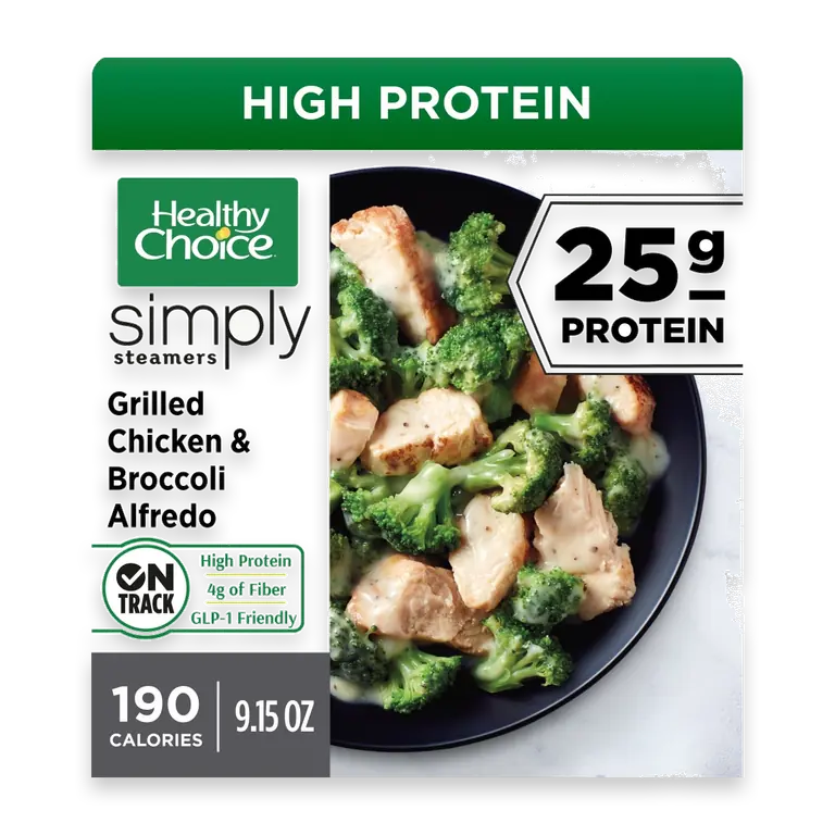 Simply Steamers Grilled Chicken & Broccoli Alfredo, Frozen Meal