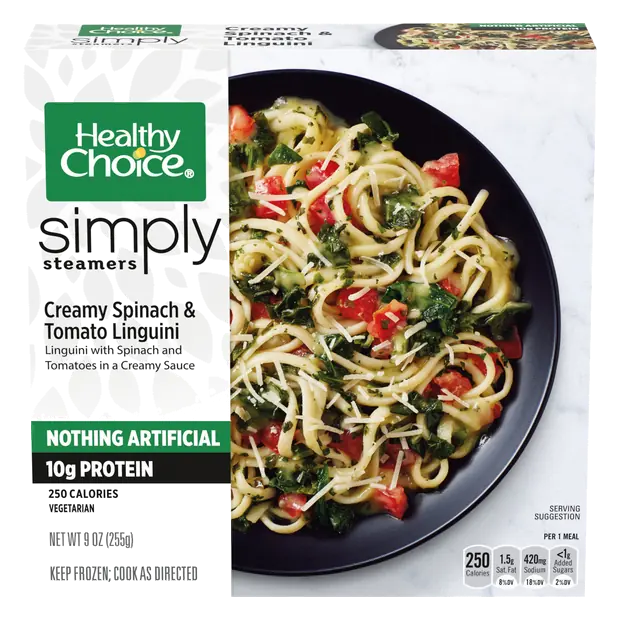 Simply Streamers Spinach & Tomato Linguini Frozen Meal