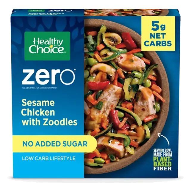 Zero* Sesame Chicken With Zoodles, Frozen Meal