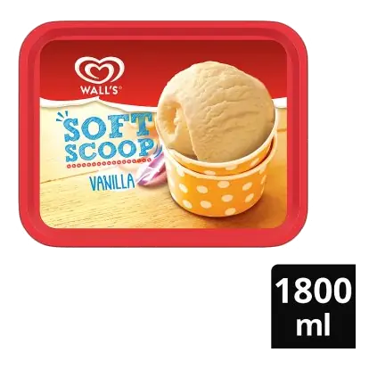 Wall's Soft Scoop Vanilla Ice Cream Tub