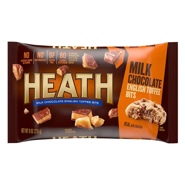 Milk Chocolate English Toffee Bits Baking Morsel Chips