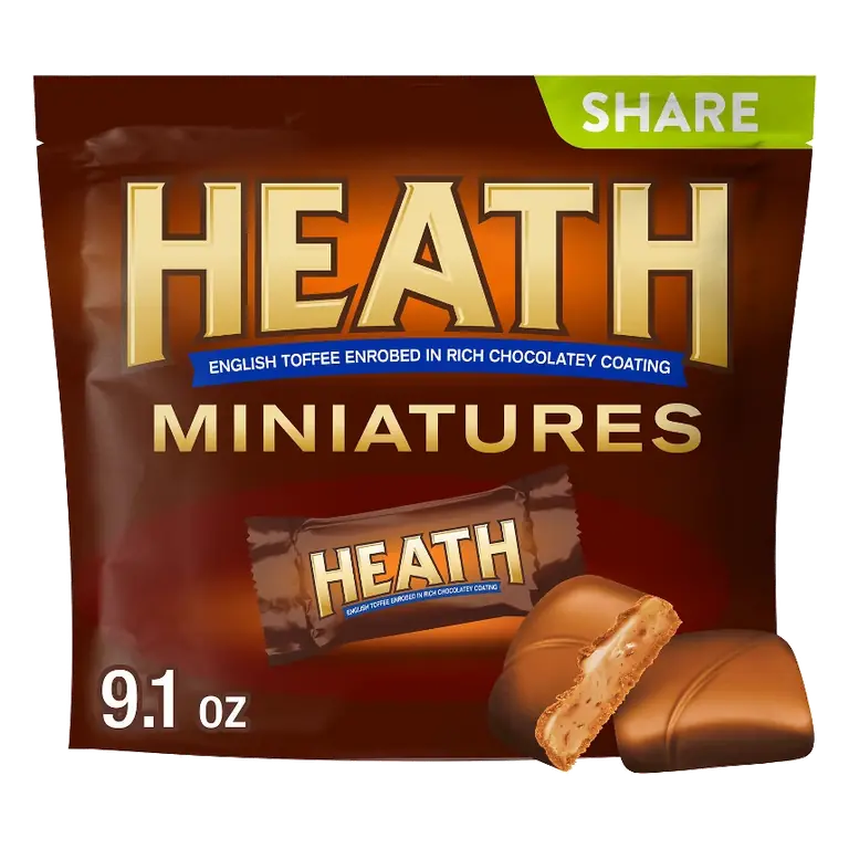 Heath Miniatures English Toffee Chocolate Candy, 9.1oz