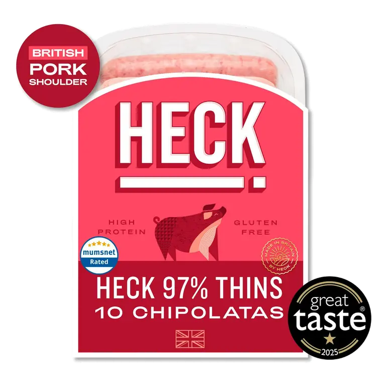 97% Pork Gluten Free Chipolata Sausages Pack x10 340g