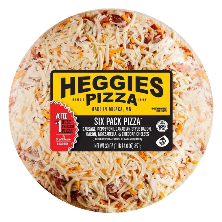 Heggie's Six Pack Frozen Pizza, 30oz