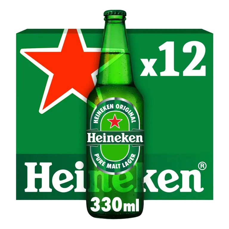 Premium Lager Beer Bottles 12x330ml