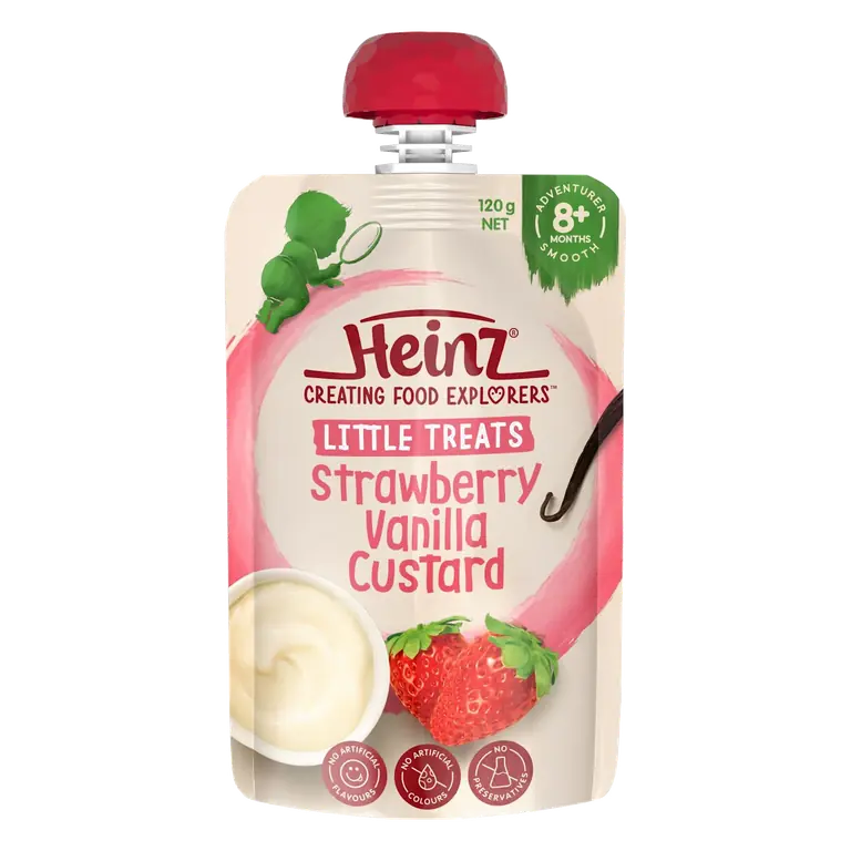 8 Months+ Strawberry & Vanilla Custard