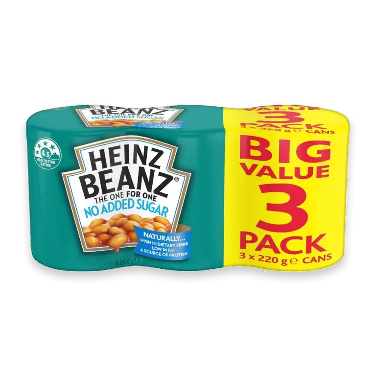 Baked Beans In Tomato Sauce Canned No Added Sugar